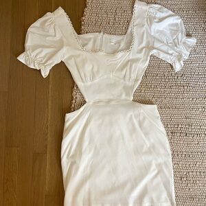American Threads - White Cut Out Dress